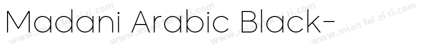 Madani Arabic Black字体转换